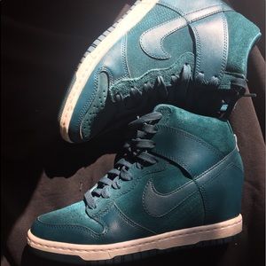 EUC Nike Skyhi Dunk Wedge Sneakers 6.5